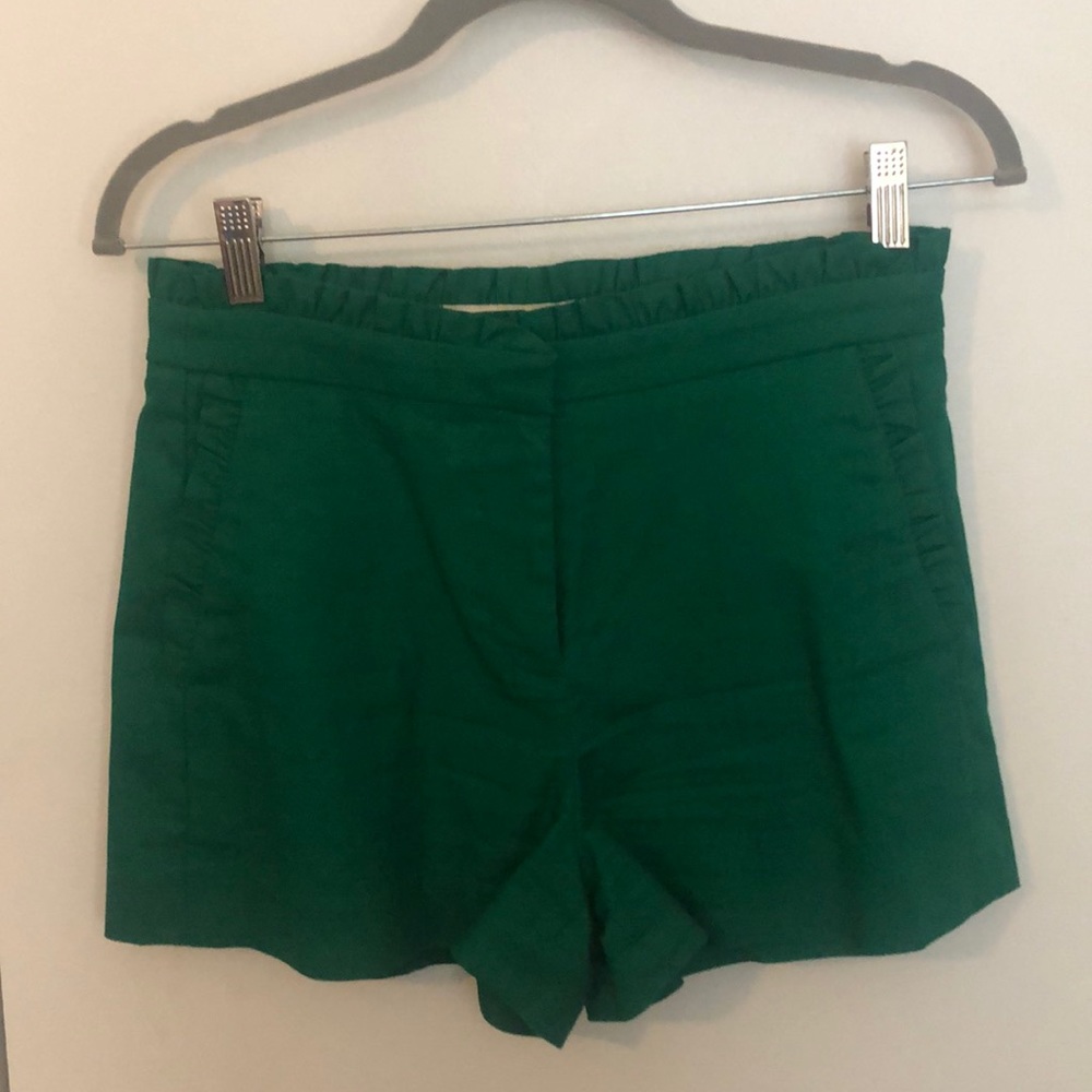 Kelly Green Ruffle shorts